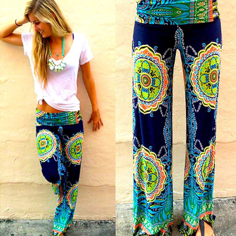 Quintessential Hippie | Mandala Palazzo Pants